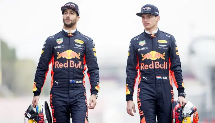 Daniel Ricciardo e Max Verstappen