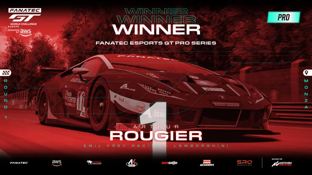 Fanatec GTWC Esports Cup – Rougier e Lamborghini scrivono la storia