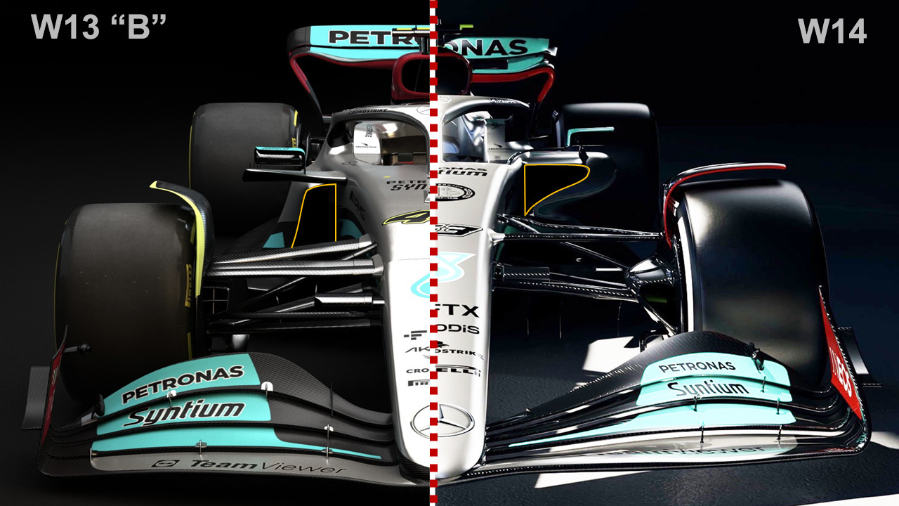 F1 - Mercedes 2023: nessun doble bottom, si punta su incremento outwash e  riduzione drag